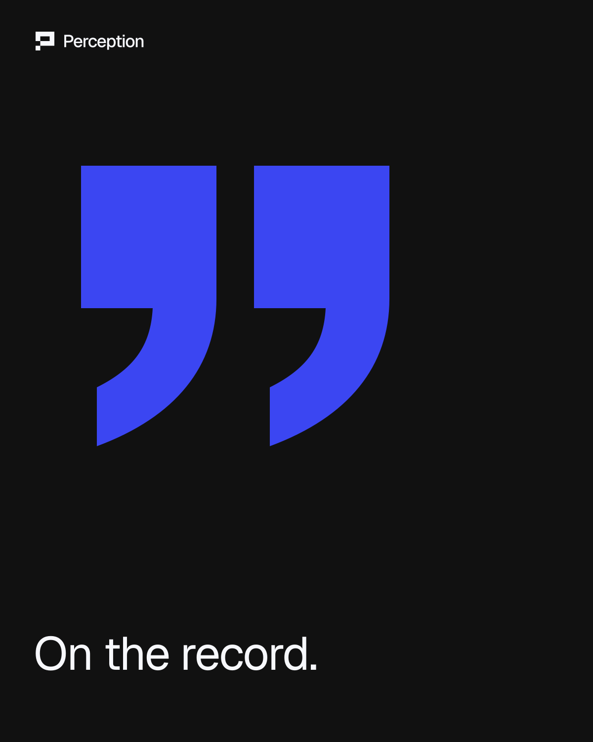 On the record